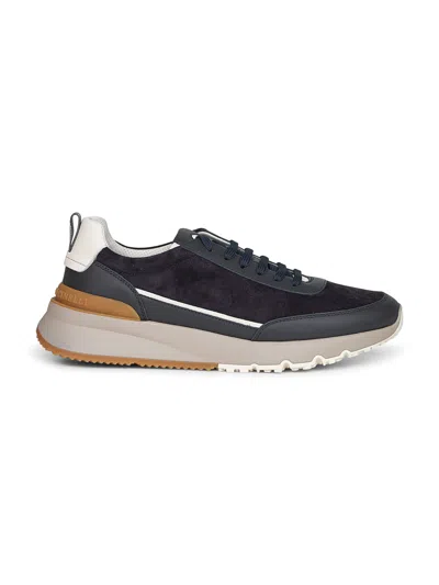 BRUNELLO CUCINELLI BLUE WASHED SUEDE RUNNERS