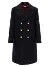 Brunello Cucinelli Martingale Double-breast Coat Men In Blue
