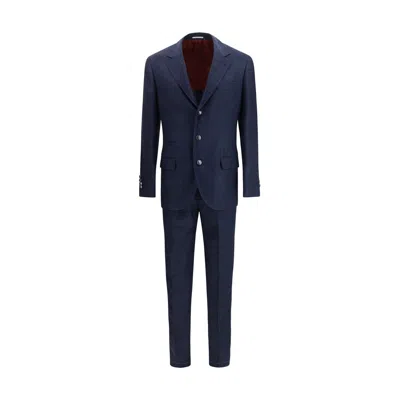 Brunello Cucinelli Wool Blend Two-piece Suit In Pink