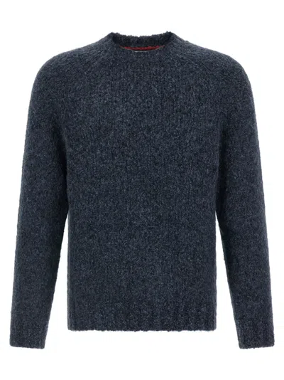 BRUNELLO CUCINELLI BLUE WOOL SWEATER