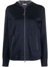 Brunello Cucinelli Women Cotton And Silk Hoodie