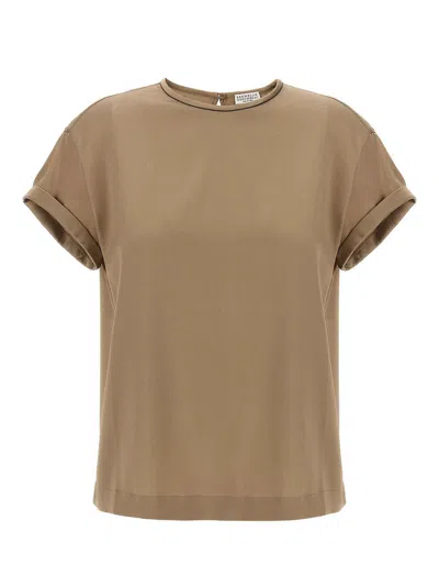 BRUNELLO CUCINELLI BLUSA - GRIS