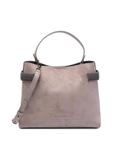 BRUNELLO CUCINELLI BOLSA BANDOLERA - GRIS