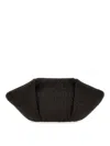 Brunello Cucinelli Structured Top Handle Woven Clutch Bag In Brown