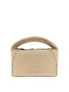 Brunello Cucinelli Samll Duo Curved-handle Leather Tote Bag In Neutral