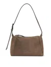 Brunello Cucinelli Suede Bc Duo Bag With Shiny Details In Brown
