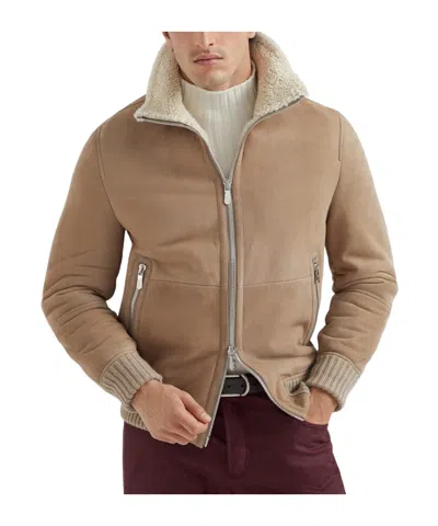 BRUNELLO CUCINELLI BRUNELLO CUCINELLI ZIP-UP RIBBED HEM JACKET