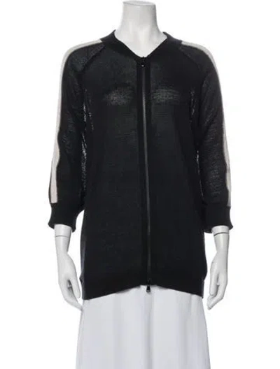 Pre-owned Brunello Cucinelli Bomber Jacket In Black