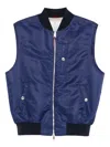 Brunello Cucinelli Men Bomber Jacket In Blue