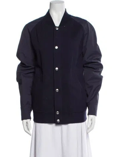 Pre-owned Brunello Cucinelli Bomber Jacket In Blue