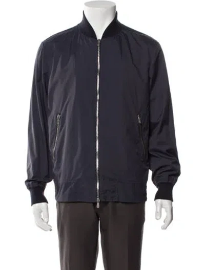 Pre-owned Brunello Cucinelli Bomber Jacket In Blue