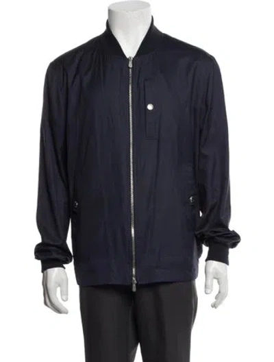Pre-owned Brunello Cucinelli Bomber Jacket In Blue
