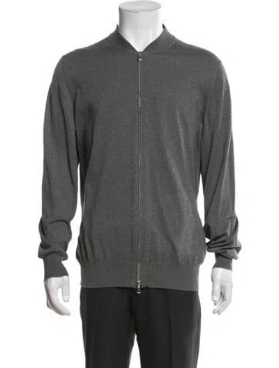 Pre-owned Brunello Cucinelli Bomber Jacket In Gray