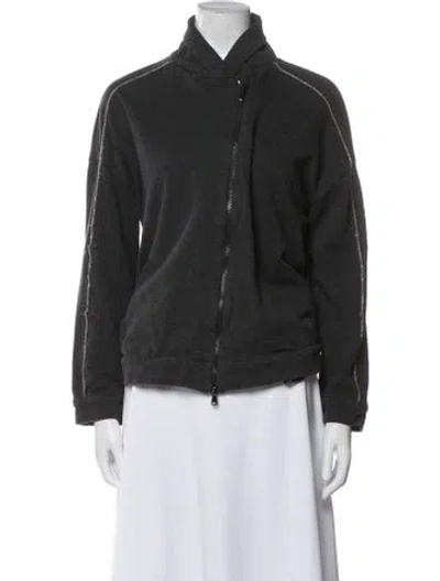 Pre-owned Brunello Cucinelli Bomber Jacket In Gray