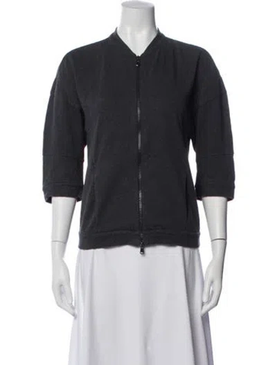Pre-owned Brunello Cucinelli Bomber Jacket In Grey