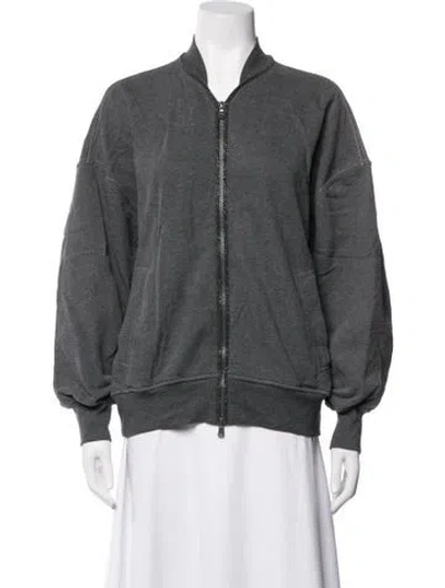 Pre-owned Brunello Cucinelli Bomber Jacket In Grey
