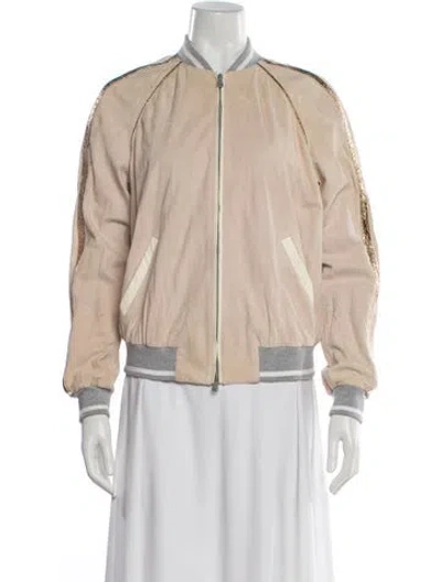 Pre-owned Brunello Cucinelli Bomber Jacket In Neutral