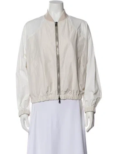 Pre-owned Brunello Cucinelli Bomber Jacket In Neutral