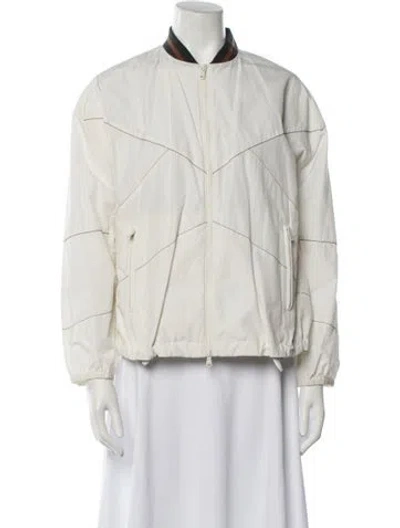 Pre-owned Brunello Cucinelli Bomber Jacket In Neutral