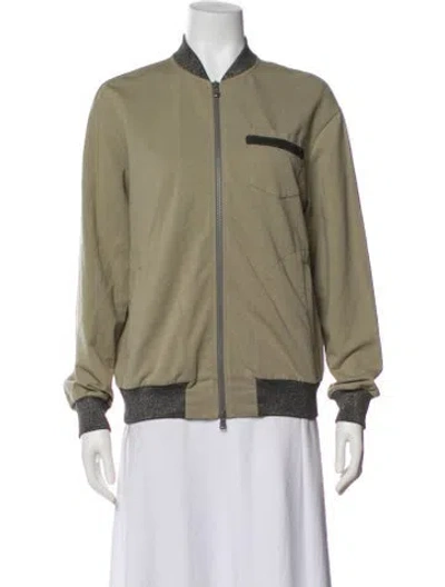 Pre-owned Brunello Cucinelli Bomber Jacket In Neutral