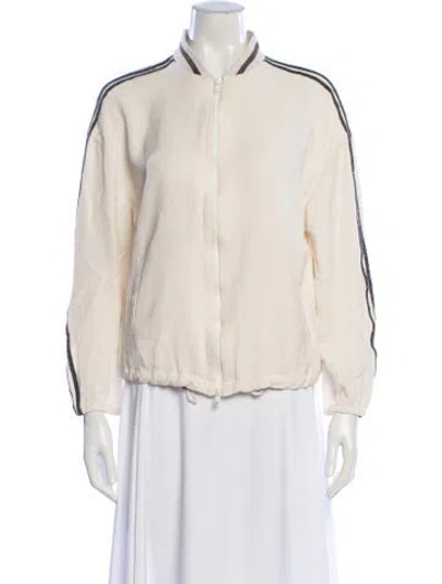 Pre-owned Brunello Cucinelli Bomber Jacket In Neutral