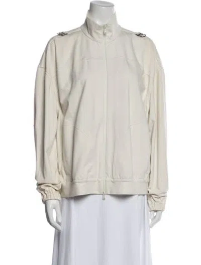 Pre-owned Brunello Cucinelli Bomber Jacket In Neutral