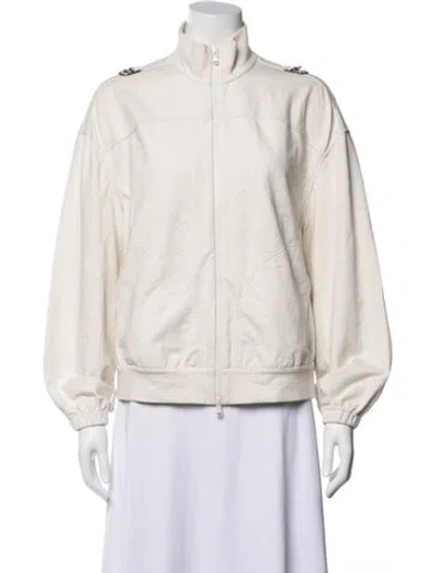 Pre-owned Brunello Cucinelli Bomber Jacket In Neutral