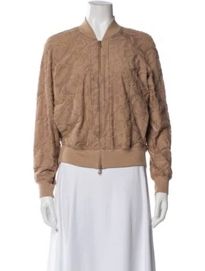 Pre-owned Brunello Cucinelli Bomber Jacket In Neutral