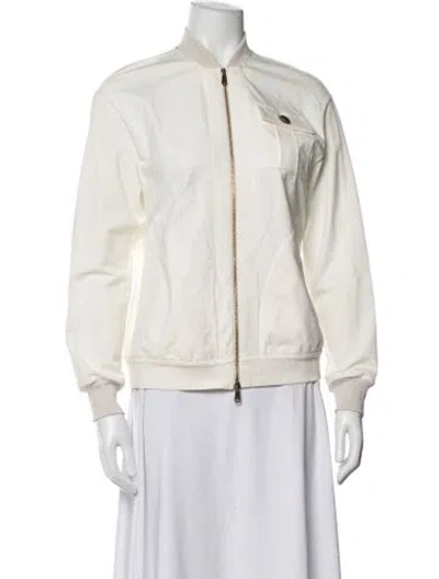 Pre-owned Brunello Cucinelli Bomber Jacket In Neutrals