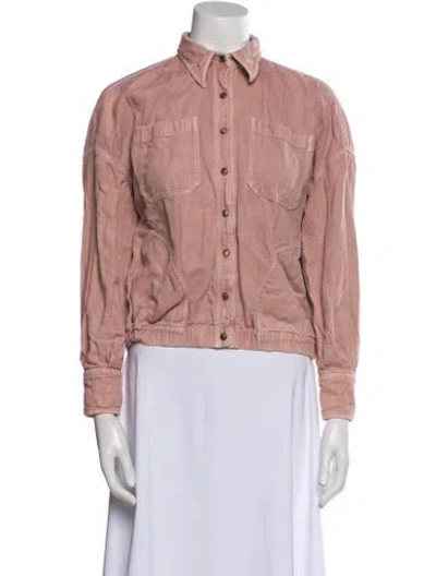 Pre-owned Brunello Cucinelli Bomber Jacket In Pink