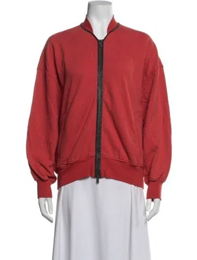 Pre-owned Brunello Cucinelli Bomber Jacket In Red
