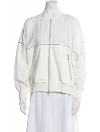 Pre-owned Brunello Cucinelli Bomber Jacket W/ Tags In White