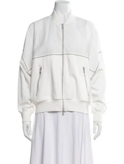 Pre-owned Brunello Cucinelli Bomber Jacket W/ Tags In White