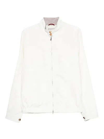 Brunello Cucinelli Bomber Jacket In White