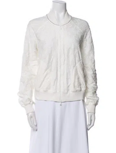 Pre-owned Brunello Cucinelli Bomber Jacket In White