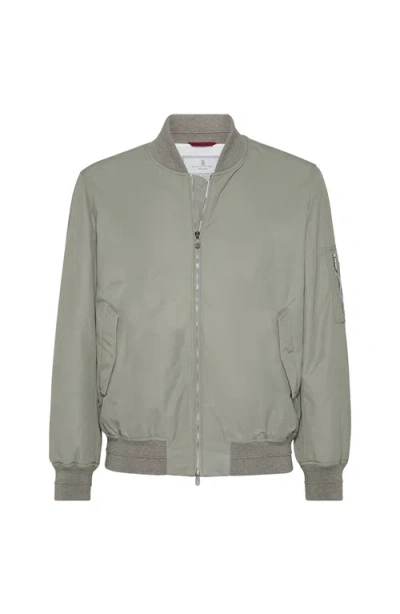 BRUNELLO CUCINELLI BRUNELLO CUCINELLI BOMBER JACKET WITH PADDING