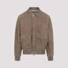 Brunello Cucinelli Leather Bomber Jacket Men