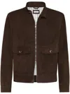 Brunello Cucinelli Bomber Leather Jacket Clothing In Grey