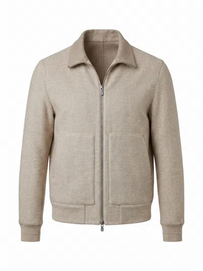 Brunello Cucinelli Bomber In Neutral