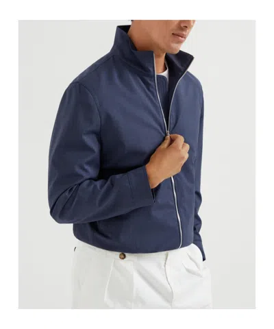 BRUNELLO CUCINELLI BRUNELLO CUCINELLI ZIPPED BOMBER JACKET