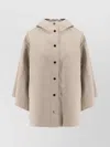 Brunello Cucinelli Water-resistant Bonded Cotton Poplin Hooded Jacket With Heat-bonded Seams