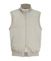Brunello Cucinelli Stand-up Collar Vest In Neutral
