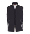 Brunello Cucinelli Bonded Taffeta Down Gilet In Black