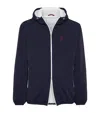 Brunello Cucinelli Windproof Jacket With Goose Down Padding In Blue