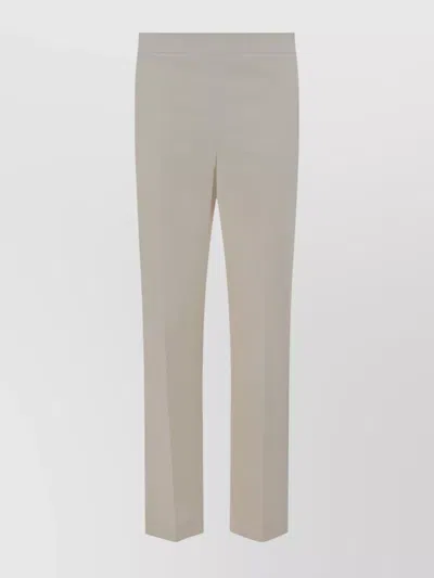 Brunello Cucinelli Boot-cut Cotton Trousers Belt Loops In Neutral