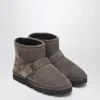 Brunello Cucinelli Boot In Dove Colored Suede In Multi