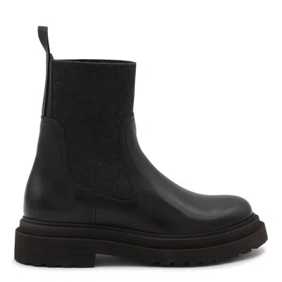 Brunello Cucinelli Boots Blacks And Greys