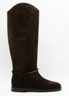 Brunello Cucinelli Black Solid Boots In Multi
