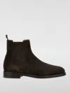 Brunello Cucinelli Panelled Suede Ankle Boots In 棕色
