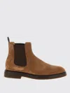 Brunello Cucinelli Brown Suede Boots In Brown